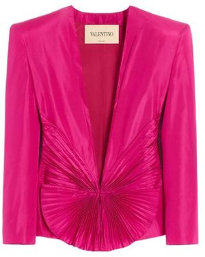 Valentino Long-Sleeve Blazer - Pink