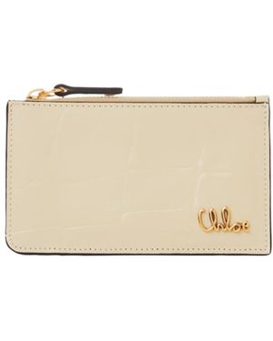 Chloé Small Wallet - Natural