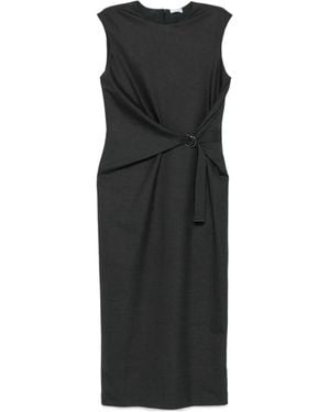 Brunello Cucinelli Sleeveless Midi Dress - Black