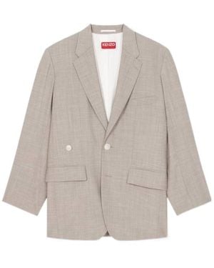 KENZO Oversized Tailored Jacket - Gray