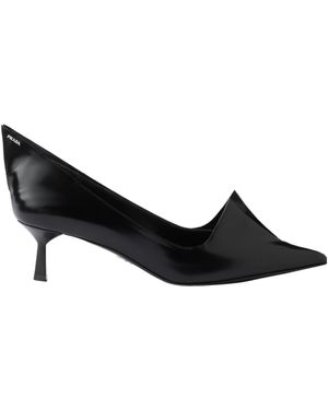 Prada Pointed-Toe Slip-On Court Shoes - Black