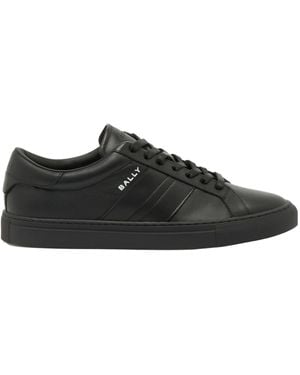 Bally Hedon Leather Trainers - Black