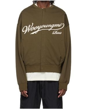 WOOYOUNGMI French Terry Cloth Sweatshirt - Green