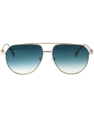 Longchamp Metal-Frame Gradient Sunglasses - Blue