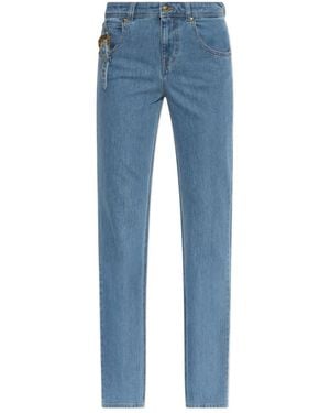 Versace Jeans Couture Couture Slim-Fit Buckle Detail Jeans - Blue