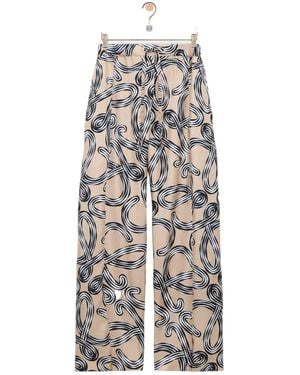 Loewe Drawstring Casual Trousers - White