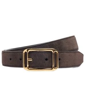 Tom Ford 38Mm Leather Belt - Brown