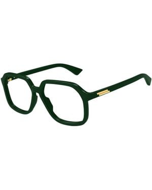 Bottega Veneta Eyewear Square Frame Glasses - White