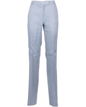 Marella Casual Pants With Belt Loops - Blue