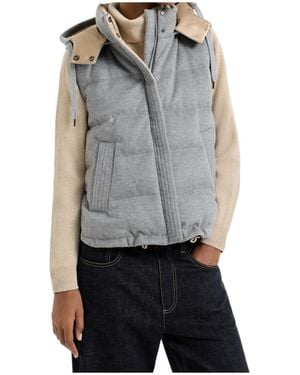 Brunello Cucinelli Sleeveless Down Vest - Blue