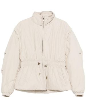 Isabel Marant Isabel Marant Étoile Dastyni Drawstring Waist Bomber Jacket - Natural
