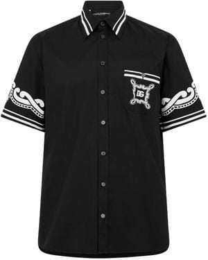 Dolce & Gabbana Bandana Short Sleeve Shirt - Black
