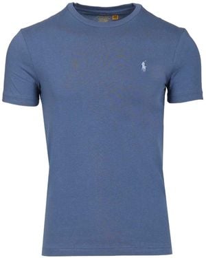 Polo Ralph Lauren Pony Embroidered Crewneck T-Shirt - Blue