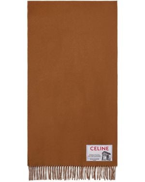 Celine Cashmere Wool Scarf - Brown