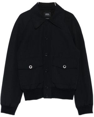 A.P.C. Long-Sleeved Buttoned Jacket - Black