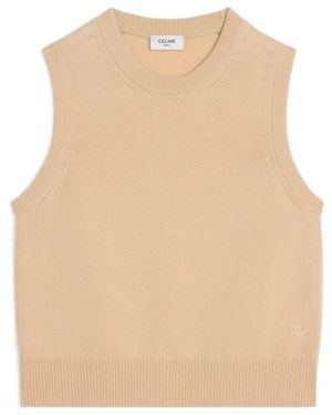 Celine Crew Neck Jumper - Natural