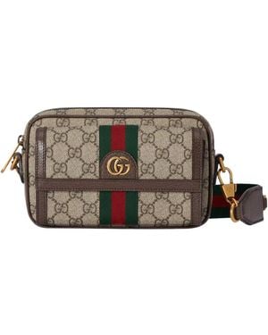 Gucci Ophidia Gg Mini Crossbody Bag - Brown