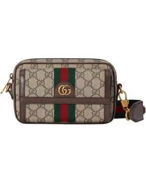 Gucci Ophidia Gg Mini Belt Bag - Brown