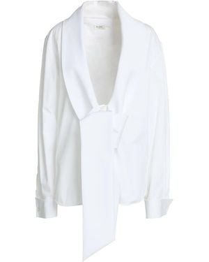 Saint Laurent Solid-Color Long-Sleeved Shirt - White