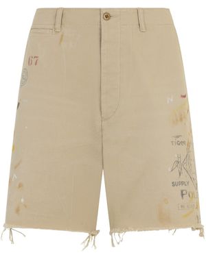 Polo Ralph Lauren Frayed-Hem Shorts - Natural