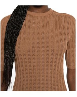 Fabiana Filippi Cotton T-Shirt - Brown