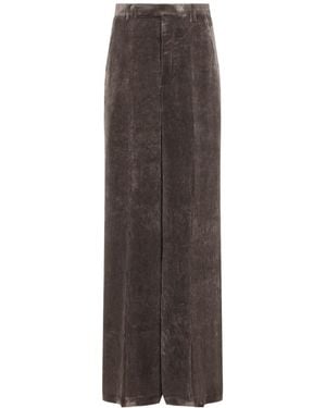 Rick Owens Wide Tailored Trousers - Brown