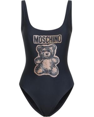 Moschino Teddy Bear Printed Swimsuit - Blue