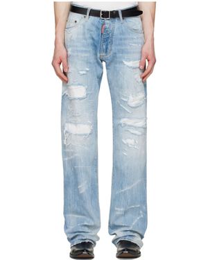 DSquared² Belt Loop Jeans - Blue