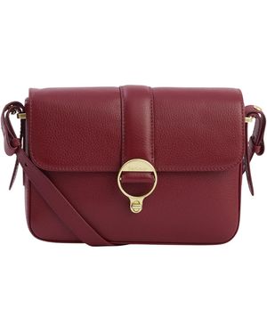 Barbour Solid Color Crossbody Bag - Purple