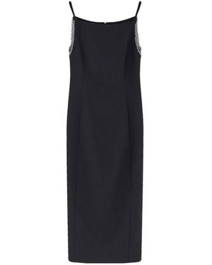 Pinko Chain Square Neck Strap Dress - Black