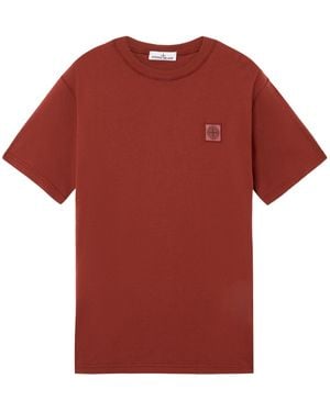 Stone Island Compass-Patch T-Shirt - Red
