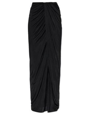 Balmain Slit Skirt - Black
