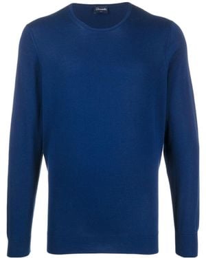 Drumohr Crew Neck Sweatshirt - Blue