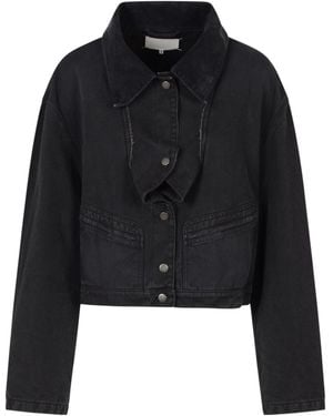 Maison Margiela Long Sleeve Buttoned Jacket - Black