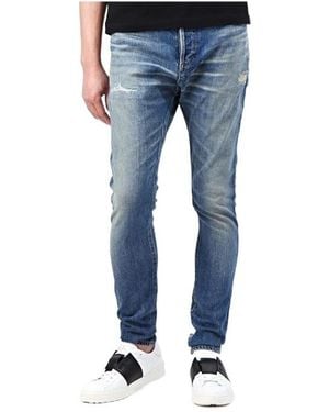 Balmain Belt Loops Jeans - Blue