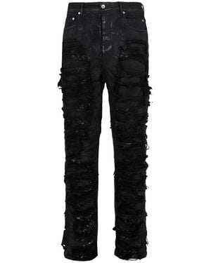 Rick Owens Tyrone Ripped Skinny Jeans - Black