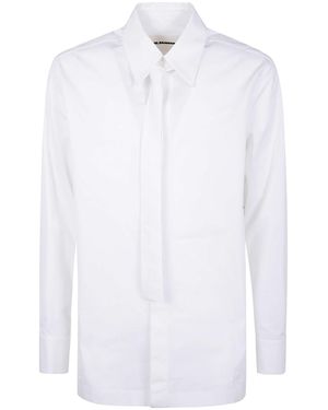 Jil Sander Tie-Neck Shirt - White