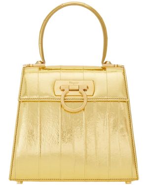 Ferragamo Iconic Top Handle (S) - Yellow