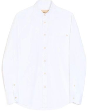 Valentino Vgold Button-Up Oxford Shirt - White
