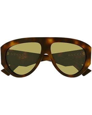 Gucci Eyewear Pilot Frame Sunglasses - Green