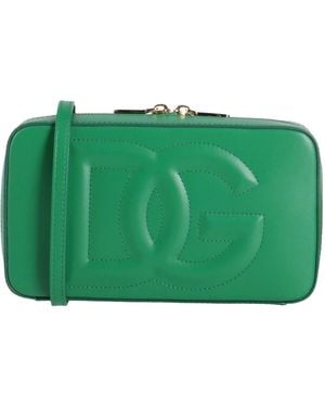 Dolce & Gabbana Medium-Sized Genuine Leather Camera Bag - Green