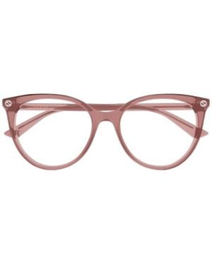 Gucci Cat-Eye Logo Glasses - Pink