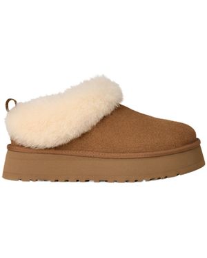 UGG Tazzelle Logo Patch Slippers - Brown