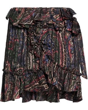 Saint Laurent Printed Wrap Dress - Black