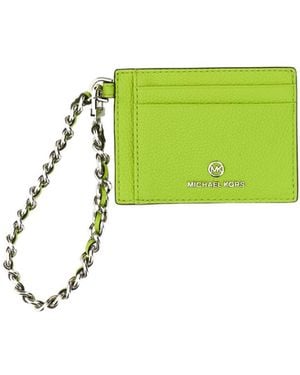 MICHAEL Michael Kors Logo Plaque Card Holder - Green