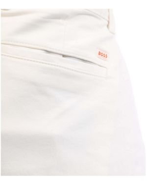 BOSS Straightleg Pants - White