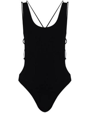 Isabel Marant Crossover-Strapped One-Piece Swimsuit - Black