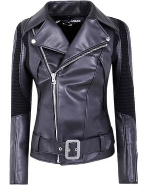 Junya Watanabe Buckle-Detail Biker Jacket - Black