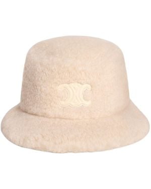 Celine Triomphe Bucket Hat - Natural