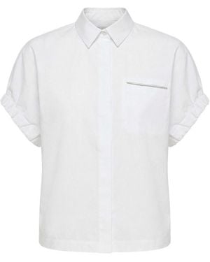 Peserico Pocket Ruffled Shirt - White